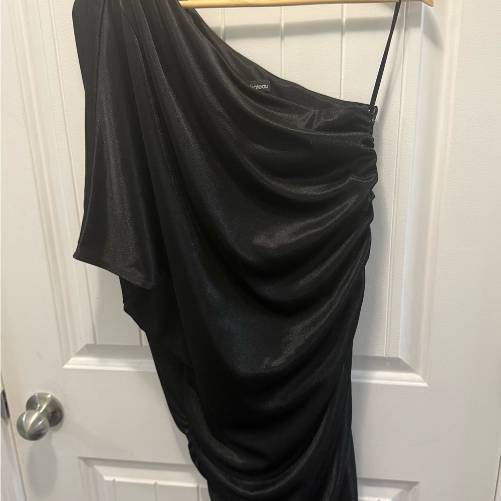 Le Chateau Black One-Shoulder Dress Size Medium